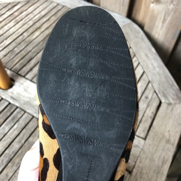 Stuart Weitzman Calf Hair Leopard Print Flats - Picture 5 of 9